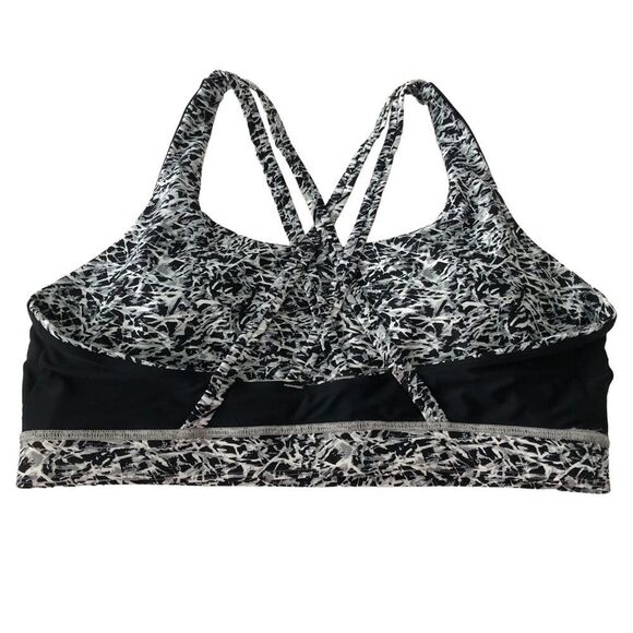 Lululemon Free To Be Bra H2O Mini Ripple White Seal Grey - Picture 11 of 13